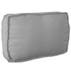Grey Cushion 70 X 40 X 12 Cm Oxford Fabric