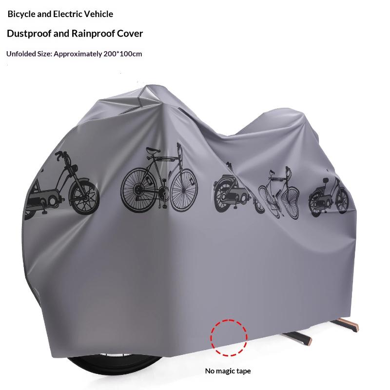 Waterproof Bike Cover Sun Protection Outdoor Bicycle Cover Multifunctional Electric Vehicle Cover For Bicycle Prevent Rain