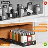 Pull Out Spice Rack Organizer for Cabinet Heavy Duty Slide Out Spice Rack for Inside Cabinets Kitchen Cabinet Seasoning Organiz