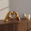 Affectionate Hands Statue Romantic Gift Sculpture Nordic Design Love Gesture