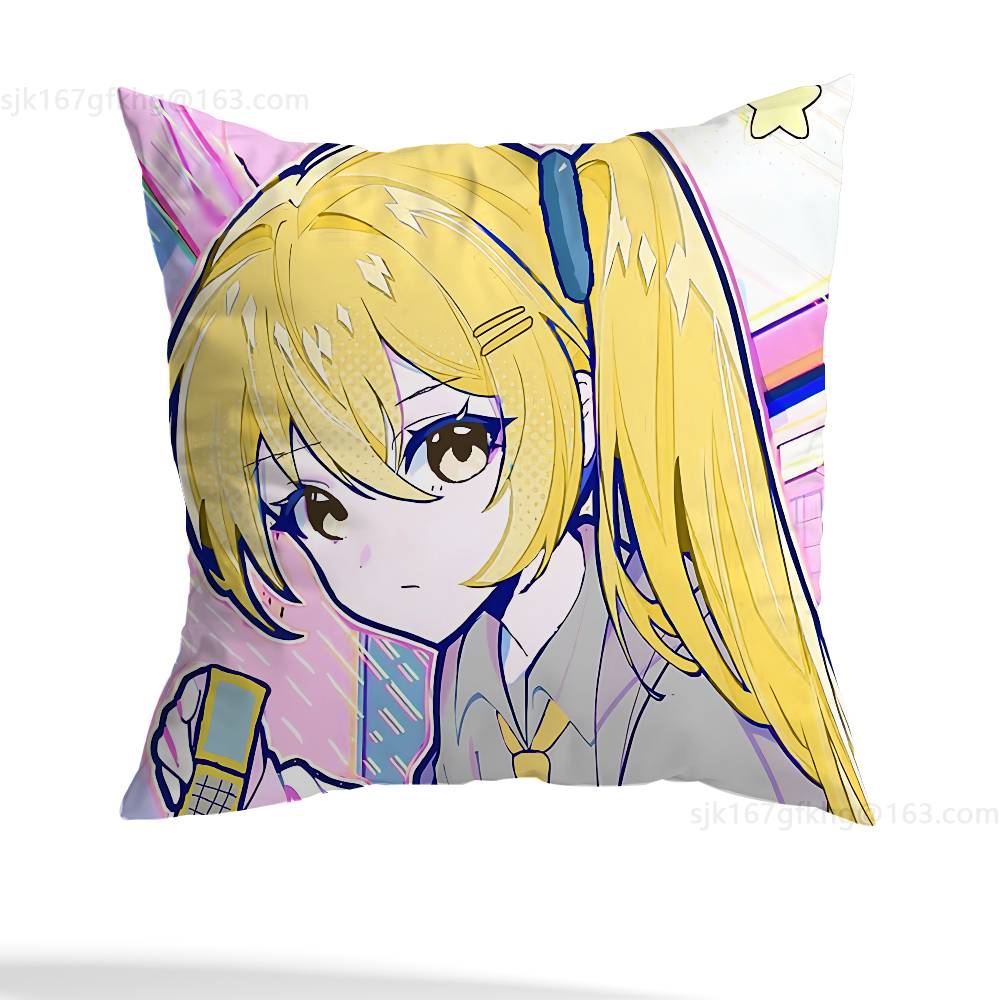 Anime P-PJSK Birthday Cosplay Pillowcase Casual Style Decoration, Suitable for Home Decoration (excluding Pillow Core)