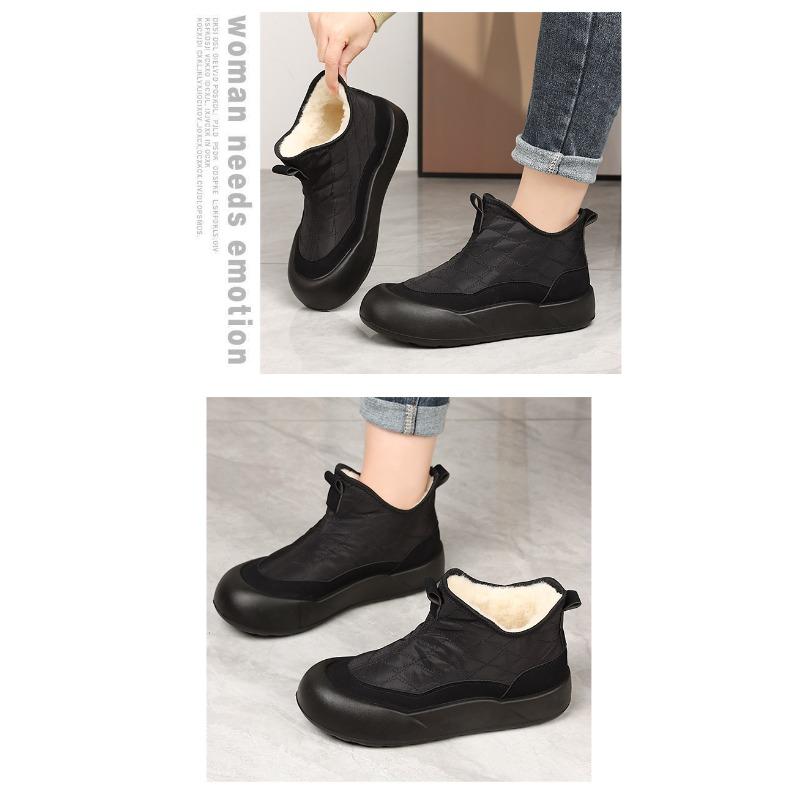 Cotton Shoes, Women's Winter New Women's Boots, Cold-proof Warm Boots, Women's Fashion Trend, Snow Boots, Fleece, Thickened Cotton Boots