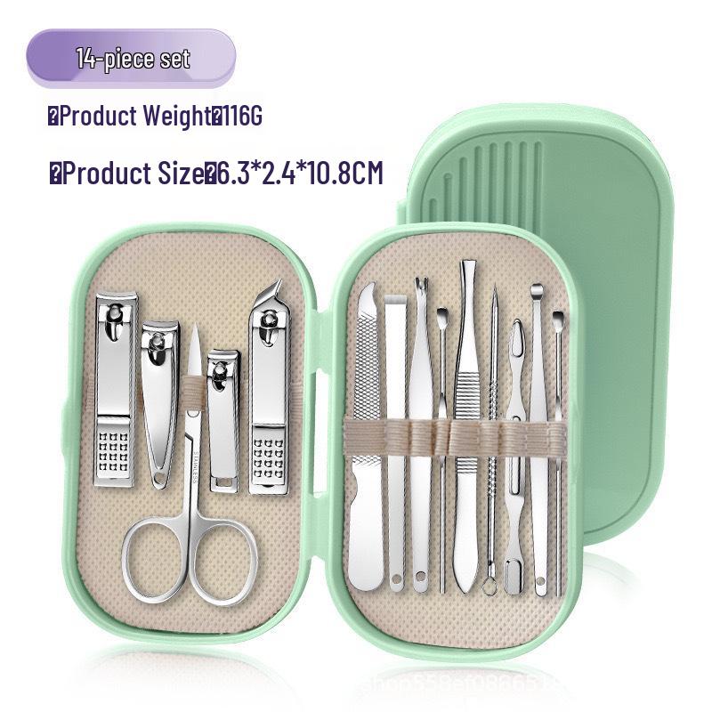 Spot Stainless Steel Nail Clipper & Manicure Set (8-14 Pieces)