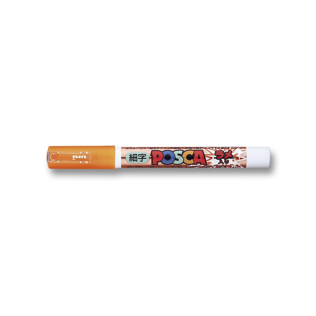 

Mitsubishi Pencil Pigment Sign Posca Orange Water-Based Pen, (Fine Point), (Glitter) оранжевый
