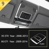 For BMW X5 X6 E70 E71 E72 Car Styling interior Buttons panel frame Decoration Cover Trim Car Sticker stainless steel Accessories