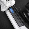 4pcs Carbon Fiber Car Anti Scratc Sticker Sill Protector Strip For Ford Ecosport Transit Escort Focus Kuga Tierra Fiesta Shelby