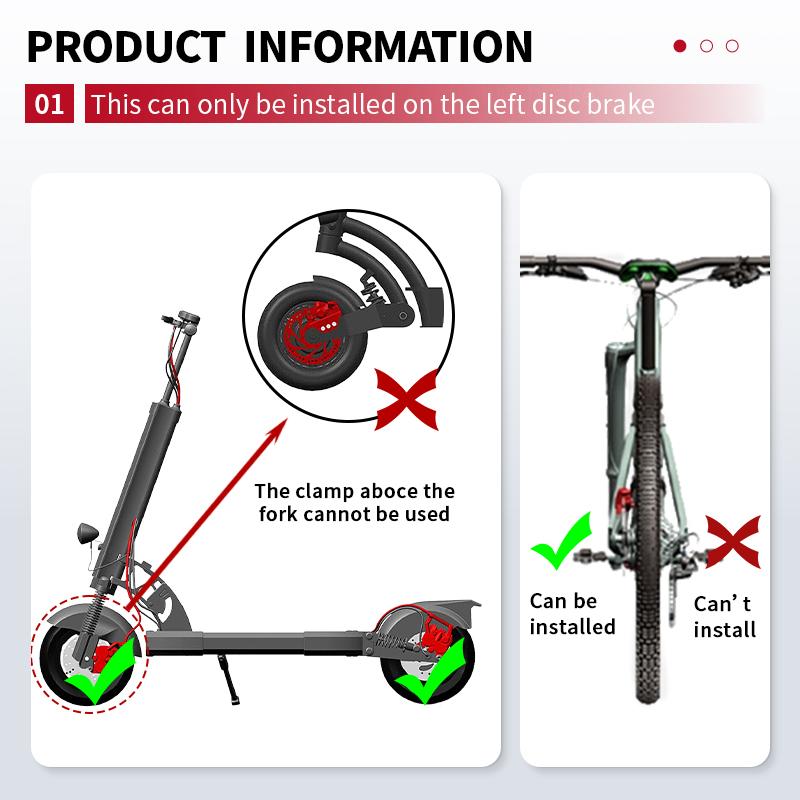 2 Piston E-Bike Disc Brake Set Power Off Bicycle Hydraulic Disc Brake E Scooter Power Control Shifter Bicycle Brakes 160 rotors
