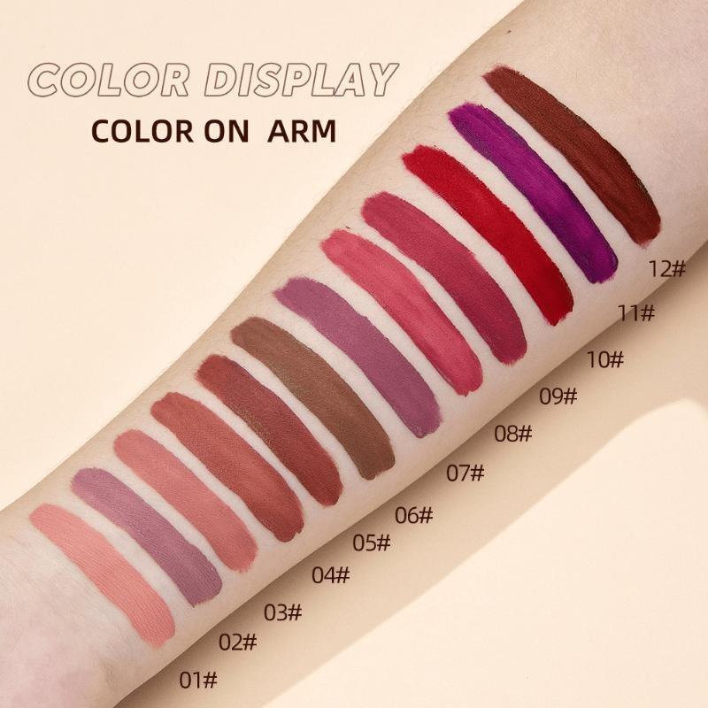 Matte Velvet Misted Leopard Lip Glaze Is Easy To Apply Color, Does Not Stain The Cup, Does Not Fade
