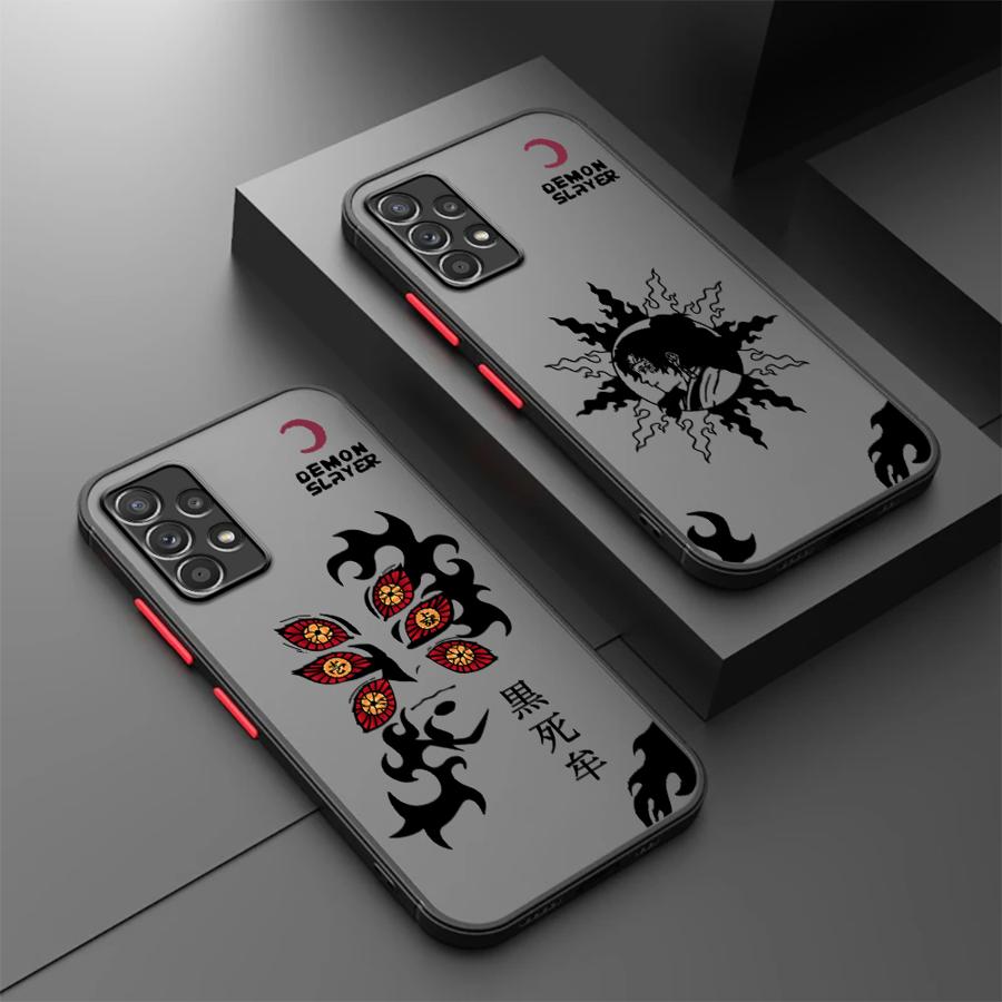 Phone Cover Case for Samsung Galaxy A16 A15 A56 A55 A73 A33 A34 A36 A52S A72 A54 A35 A17 A52 A53 A14 A23 Cool Demon Slayer