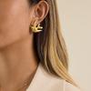 Yori Exclusive Design Peace Dove and Swallow Earrings Temperament Versatile Wear Fashion Jewelry 18K Golden PVD Plated New