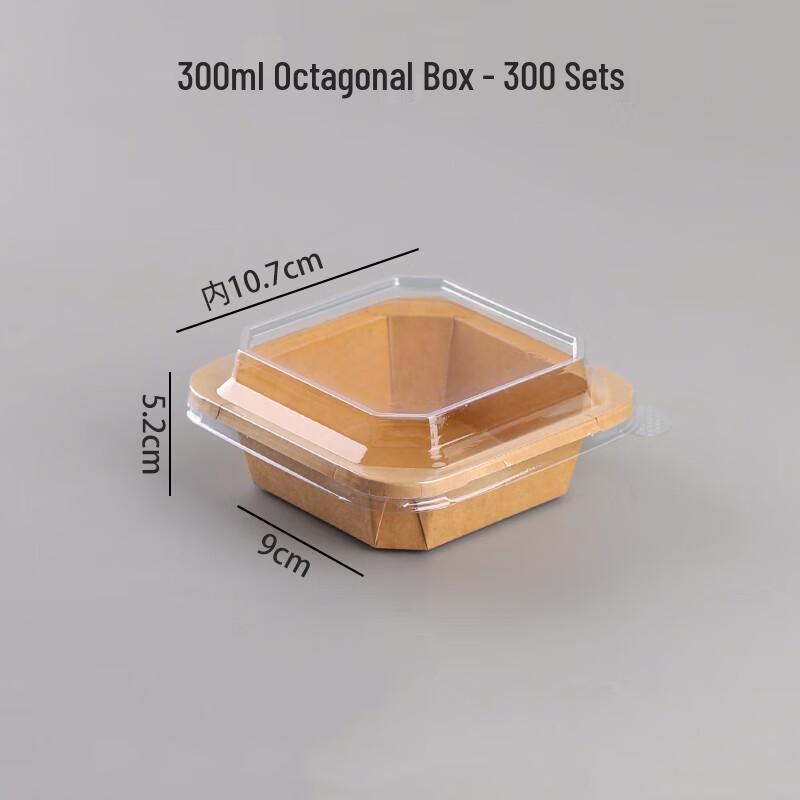 Disposable Kraft Paper Octagonal Food Containers