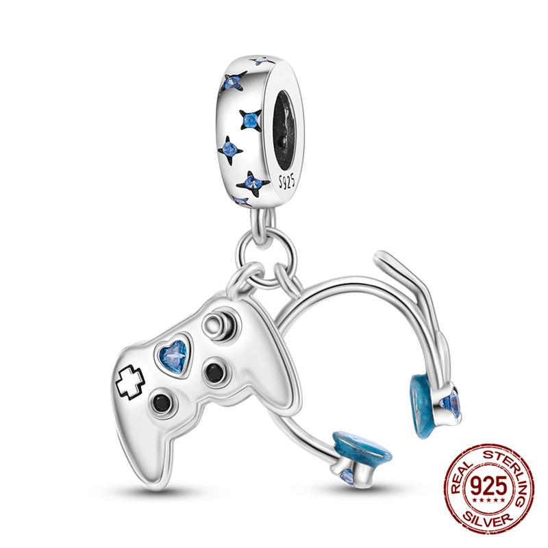 100 Copper Bluetooth Headset Charm Bead Charms Beaded Compatible With Authentic Bracelets Do It Yourself Jewellery Making Women Gifts