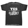Clarinet Oboe Player Clarinetist Oboist Evolution Print T-Shirt Summer Casual Top Tee Printed T Shirt Fashion