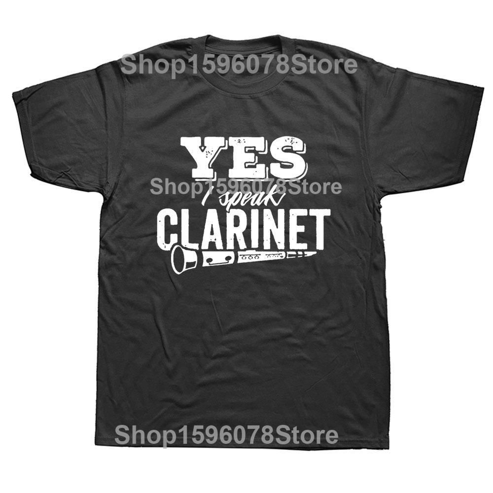 Clarinet Oboe Player Clarinetist Oboist Evolution Print T-Shirt Summer Casual Top Tee Printed T Shirt Fashion