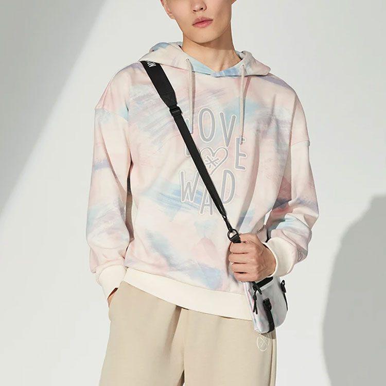 Li Ning Sweatshirt Unisex Pink Blue Mixed Color AWDRG59-1