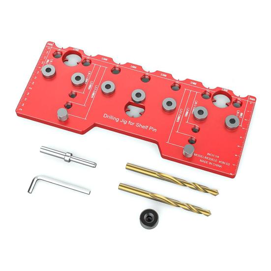 

Шафа Регульована полиця Джиг Направляюча свердла Нержавіюча стійка до корозії Високоточна шафа червоний