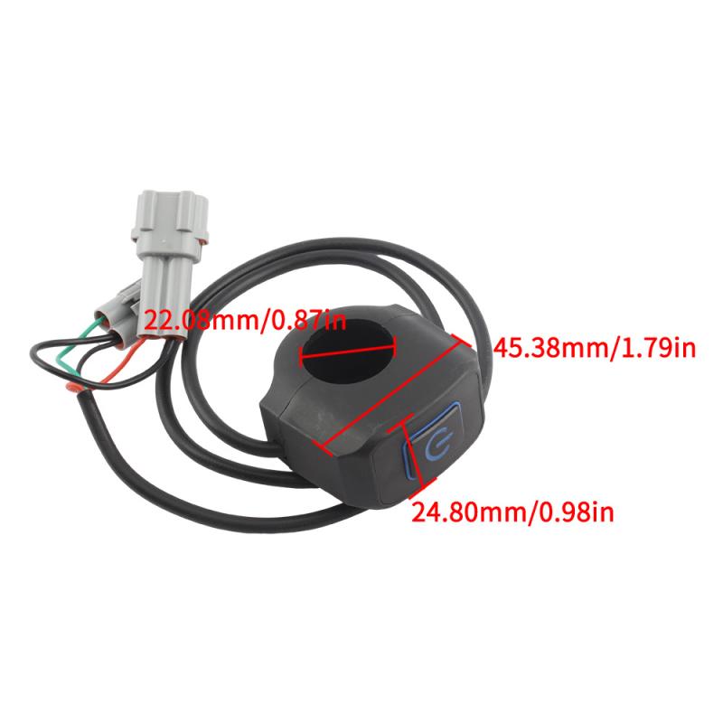 Motorrad Scheinwerferschalter Modifizierte Steuerung LED Licht 22mm Für Surron Light Bee X / S Für Talaria Sting Elektrofahrradteile