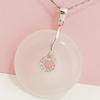S925 Sterling Silver Safety Clip Pendant for Jade or Crystal