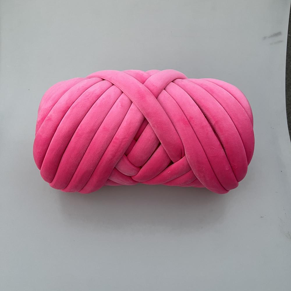 DIY Crystal Velvet Core-Filled Yarn: 3cm Thick Handmade Wool Blanket, Fabric Strip, Pillow, Cat Bed Yarn