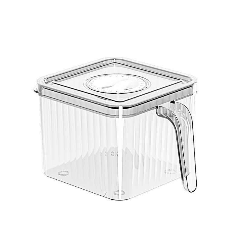 1 Stück, Langlebige Kunststoff-Küchenaufbewahrungsbox, Auslaufsichere, tragbare Aufbewahrungsbox mit Deckel für Brot, Toast, Obst und Gemüse