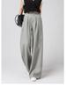Women's 100% Linen Wide-Leg High-Waisted Loose Trousers, Summer 2026 Collection