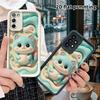 Phone case: 2D flat design suitable for Samsung Galaxy A34 A35 M05 M06 S20 S22 S21 FE Plus 5G protective case, blue and white little cat, perfect Chri