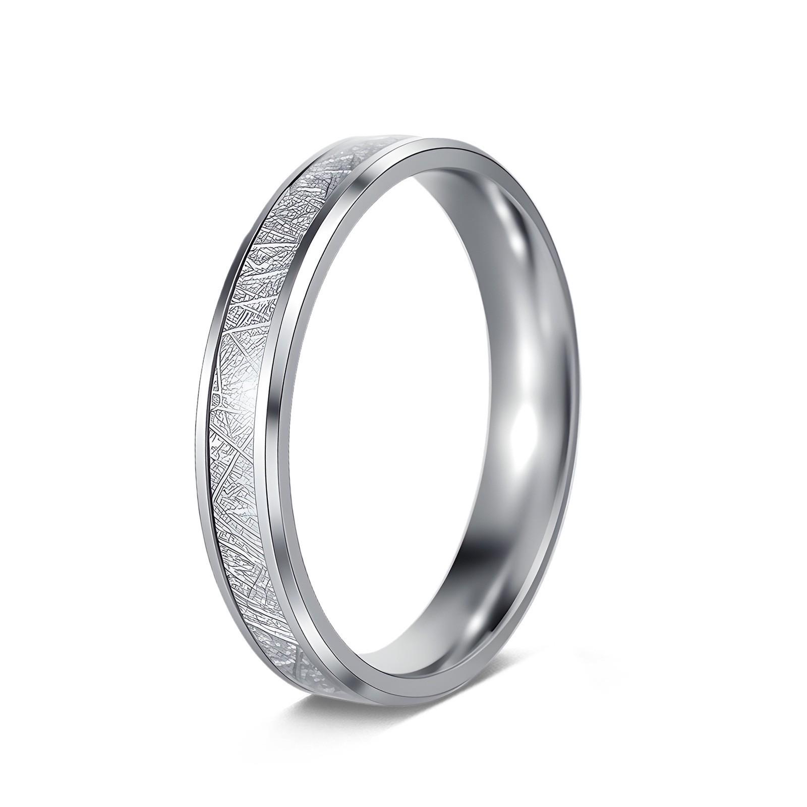 Европейские титановые стальные 4-миллиметровые точные кольца-оболочки для пары Size 6