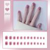Press On Acrylic Fake Nails Set with Glue High Quality Handmade Nail Extension French Tips Woman False Short Nails Press Ons