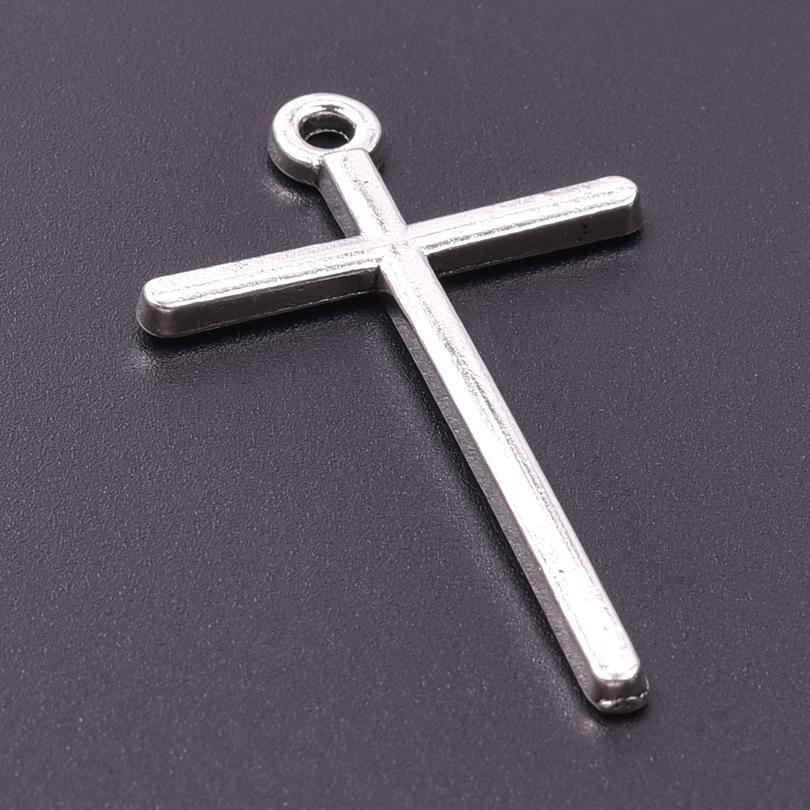 6pcs Religious Metal Retro Silver Color Cross Pendant Charms For Jewelry Making Bulk Christ Jesus Pendants DIY Necklace Earrings