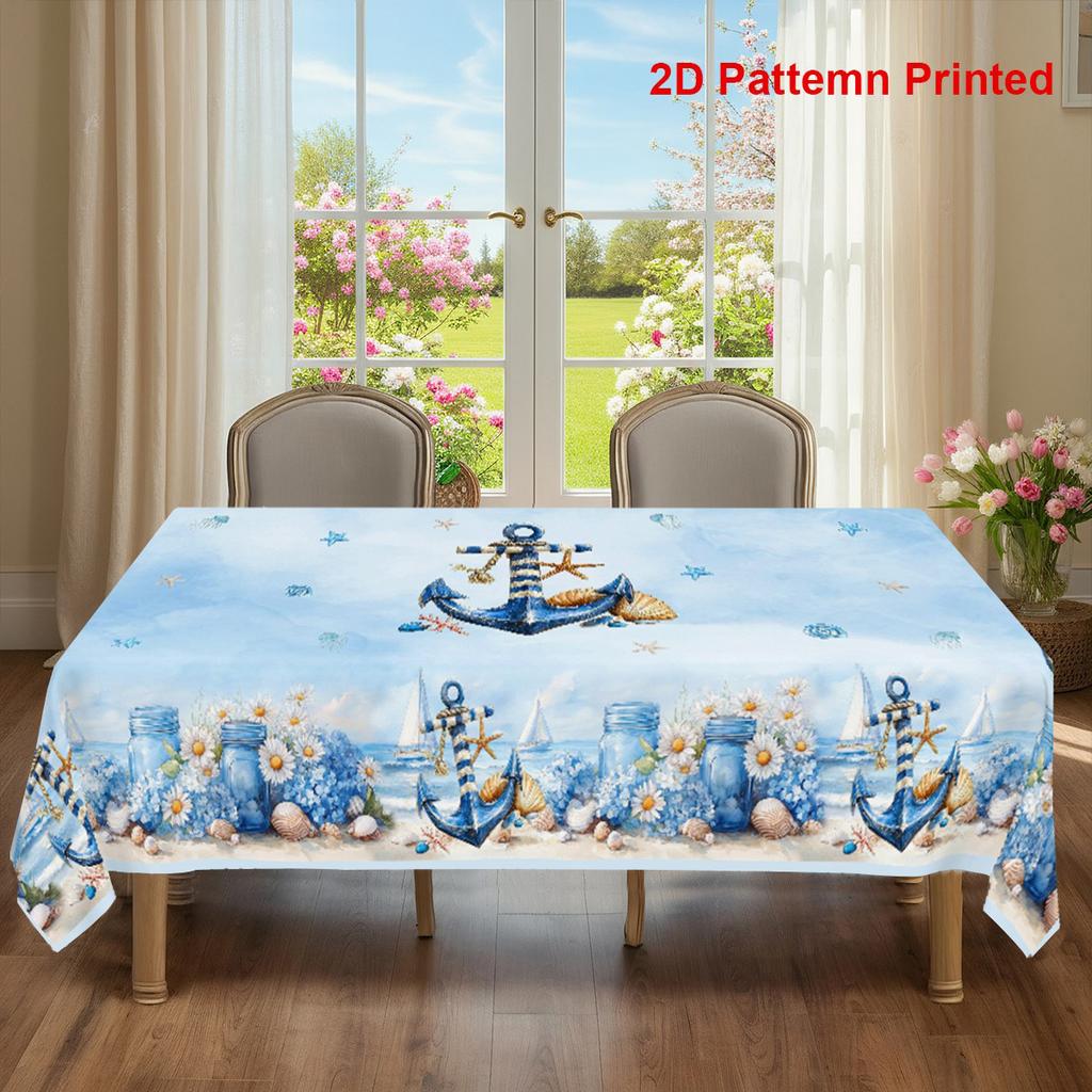 Vintage Floral Washable Tablecloth Soft Brushed Decorative Table Cover for Kitchen Dining Home Party Wedding Furniture Protection Home Decor