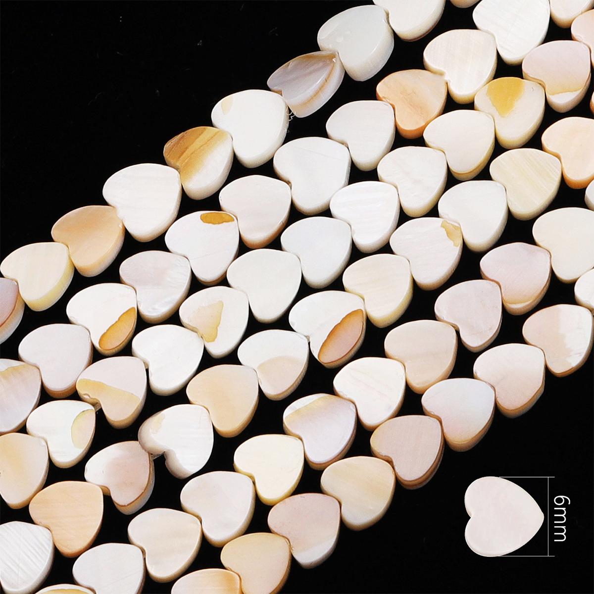 

22-115 шт. Натуральные пресноводные ракушки Геометрические бусины для DIY ожерелья, браслета, серег, изготовления ювелирных изделий 6mm 66Pcs