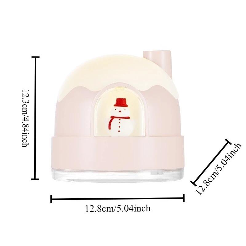 1Pcs Igloo Humidifier Night Light Usb Silent Mini Cute Desktop Air Purifier Atomizer Gift Atmosphere Safety Material