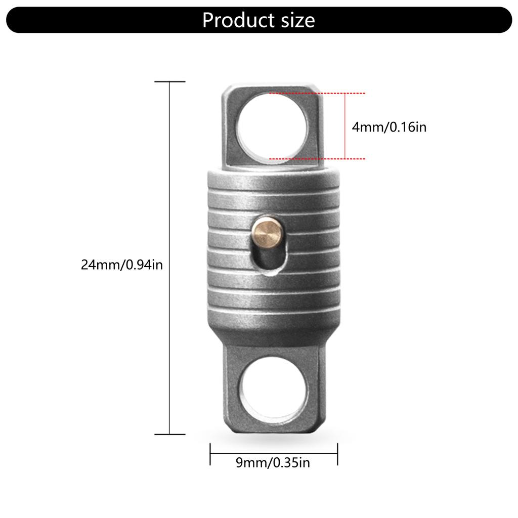 Durable Titaniums Alloy Keychain Accessory With 360 Degree Rotation And Secure Locking Mechanism For Keys