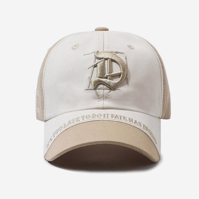 Northwood Bonés de Beisebol Infantis com Letras D para Meninos Meninas Chapéu de Sol Letra Topo Rígido Infantil Protetor Solar Hip Hop