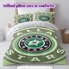 Ice Hockey Logo Pattern Bedding Quilt Set Quilt Cover Pillowcase Home Decoration Birthday Gift (1*duvet Cover+ 2*pillowcase, Without Core)