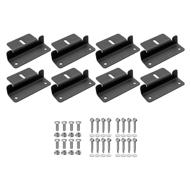 Easyly Install Solars Panel Z Brackets Heavy Type Rustproof Metal Mounts with Adjustable Angles for Home Use