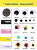 Kids' DIY Colored Eye Stickers for Crafting: Animal-Themed Black and White Eyeballs