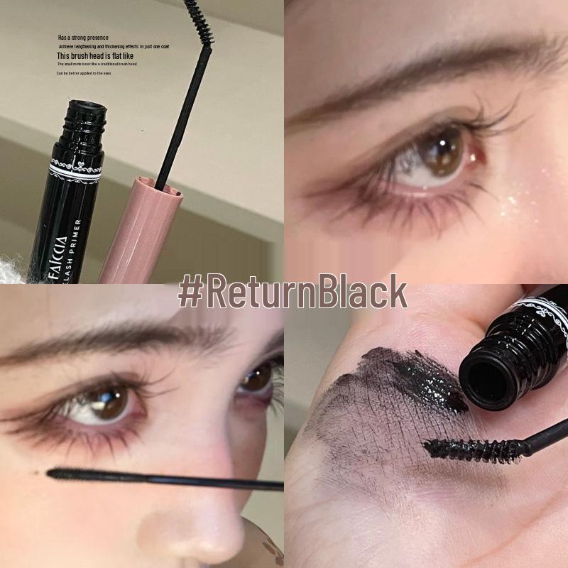 FAICCIA Idol Girl Mascara: Waterproof, Smudge-Proof, Ultra-Fine Curl, Slightly Curved Eyelash Primer