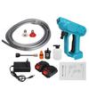 1500W 88VF Cordless High Pressure Washer Spray Water Gun Car Wash Pressure Water Nozzle Cleaning Machine for 18V Battery