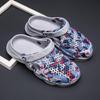Fashion UMale and Female Summer Beach Sandals Leisure Garden Clogs Outdoor Wide Toe Cross Sandals Toe Caps Anti Slip Shower Slippers