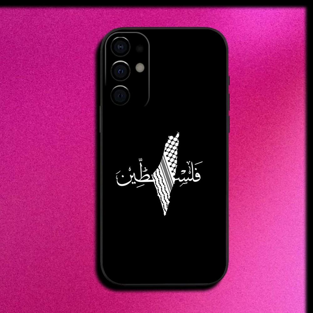 P-Palestine-es-F-Flag MAP Phone Case For Samsung S25,S24,S21,S22,S23,S30,Ultra,S20,Plus,Fe,Lite,Note,10,9,5G Black Cover