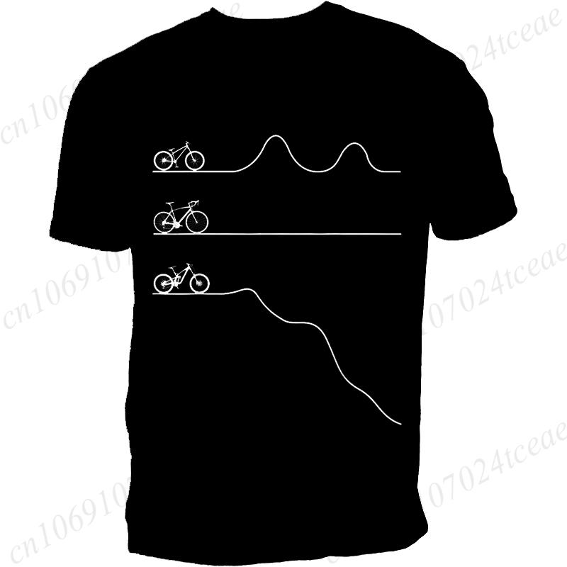 Funny Mountain Bike Road Downhill Graphic T Shirts Women Men New Short Sleeve Bicycle Cycling Biking Gift Harajuku T-shirt Tops