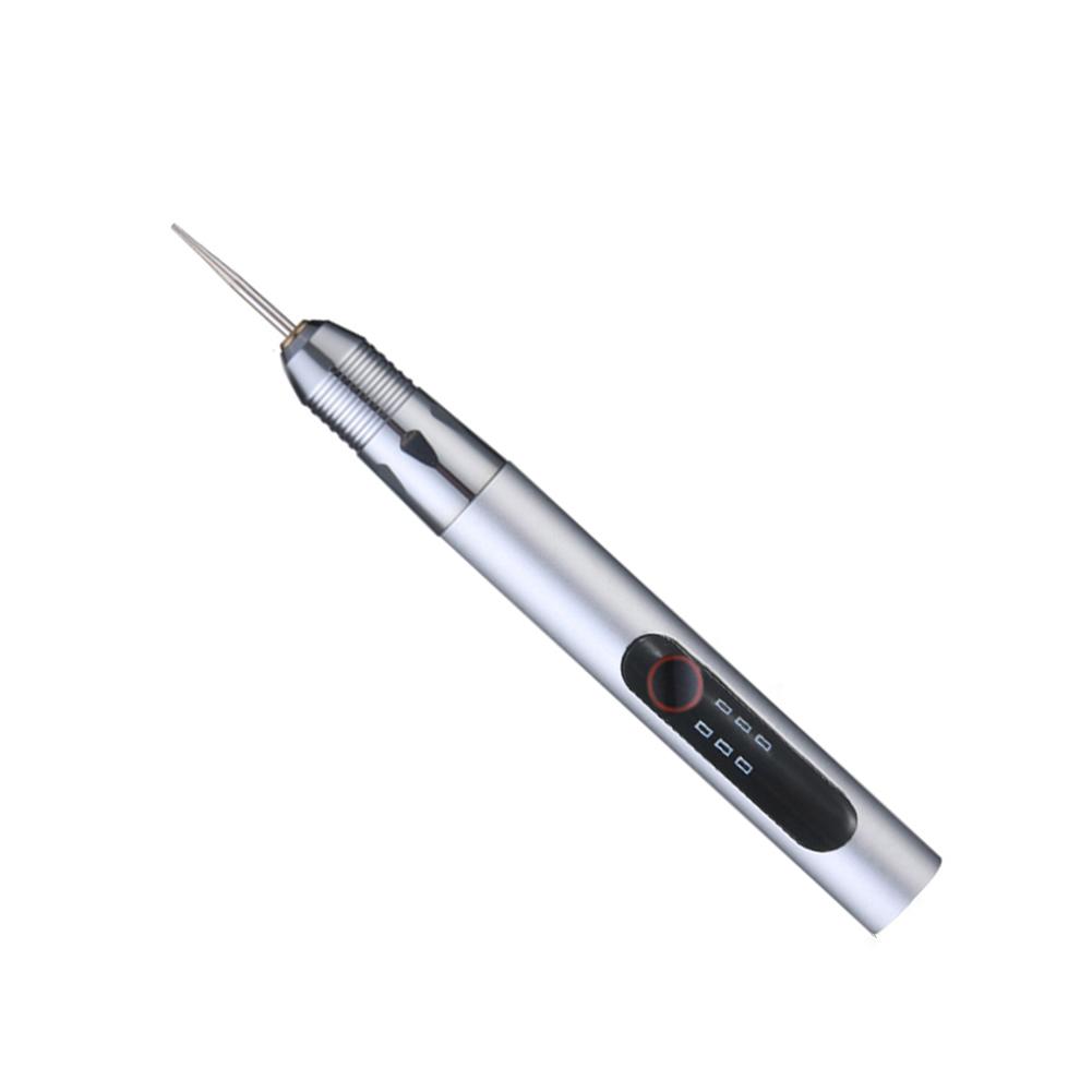 For DIY Crafts USB Engraving Pen Rotary Engraver White Lightweight Compact USB Rechargeable Three Speed Settings