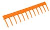 Universal straight rake, 12 tines, plastic