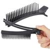 2Pcs Hair Styling Clip Salon Sectioning Hairpin Hairdressing Partition Clip Hairgrip Tool Black