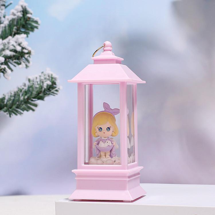 Crystal Ballet Girl Crown Night Light Bedroom Atmosphere Music Box Plastic Modern Art Figure Decoration Gift 2201 Pink Tutu Hands Crossed