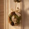 Cute Christmas Pendant Red Velvet Bow Jingle Bells Door Hanger Gift Xmas Tree Ornament  Christmas