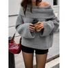 Casual Loose Sweater For Woman Trend Women's Long Sleeve Knitting Sweater Knitwear Pullovers Vintage Female Tops Clothes