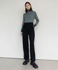 Avamolly One Tuck Strap Wool Pt (Black)