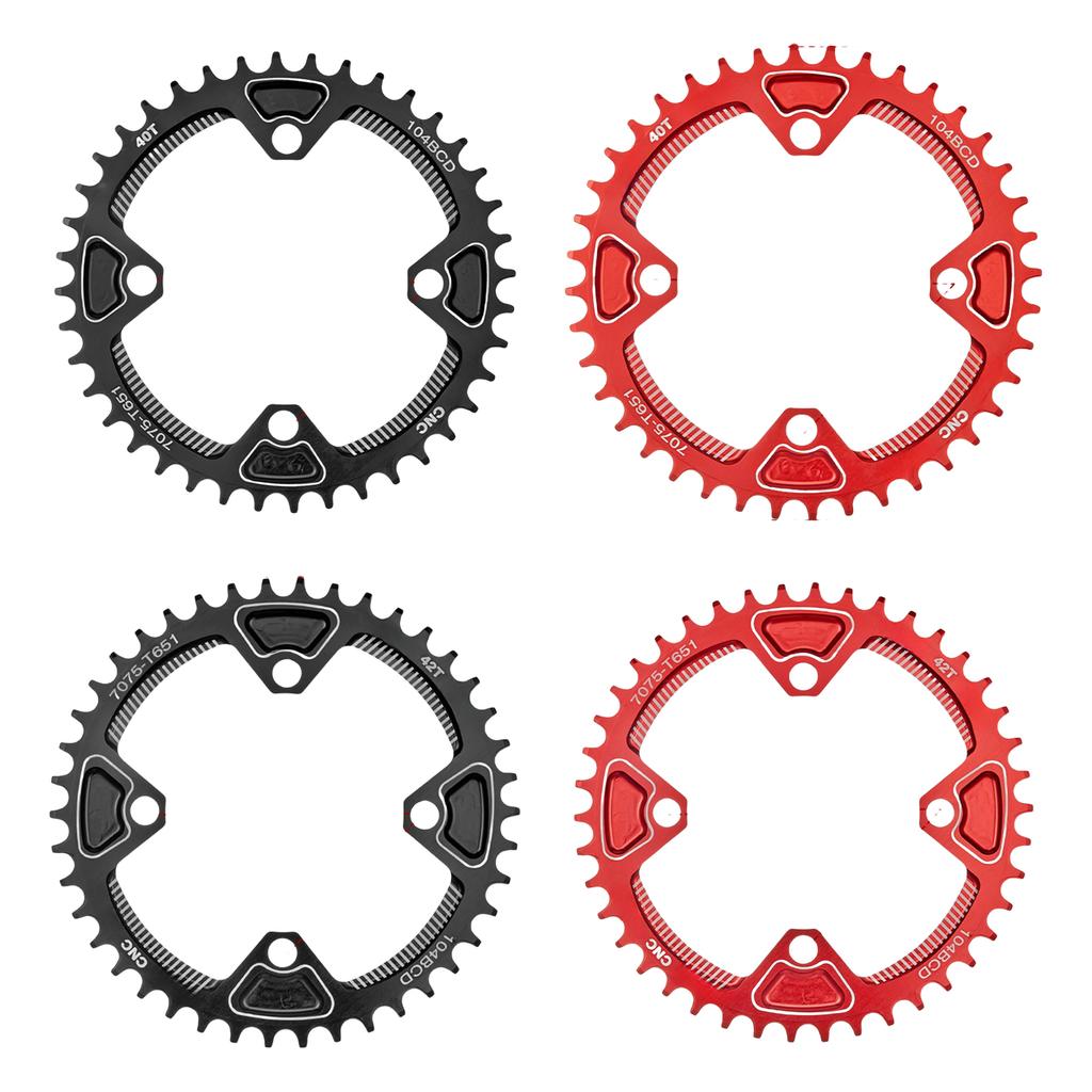 Bicycles 104BCD Crank Chainring Bicycles Crank Narrow and Wide Chainring Wheel Narrow Wide Bike Single Chainring